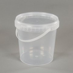 Clear plastic food bucket and pail mould